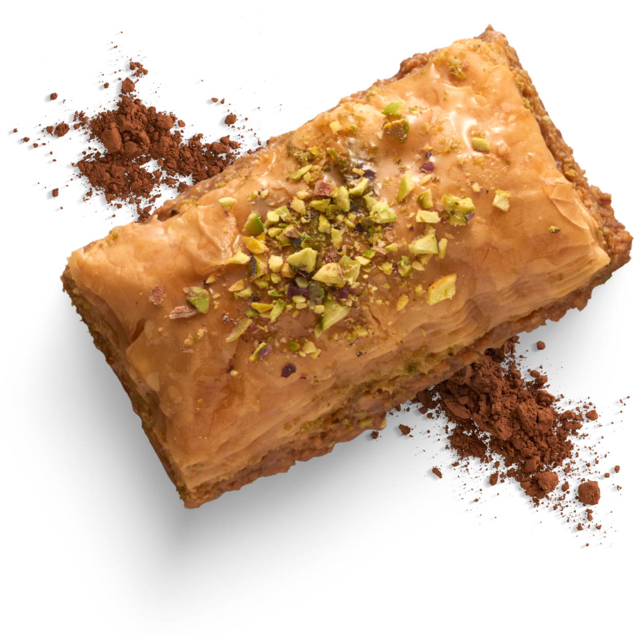 Close-up of halved croissant on transparent background for May Your Whisk Come True kitchen page